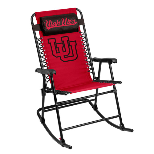 Utah Bungee Rocker by Logo Brands, comfortable furniture with a bungee cord seat and sturdy frame, ideal for relaxation.