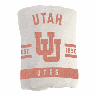 Utah Oatmeal Sweatshirt Blanket