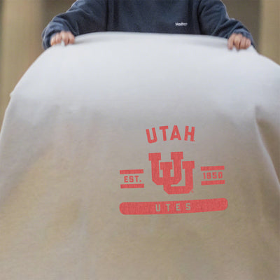 Utah Oatmeal Sweatshirt Blanket