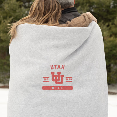 Utah Oatmeal Sweatshirt Blanket