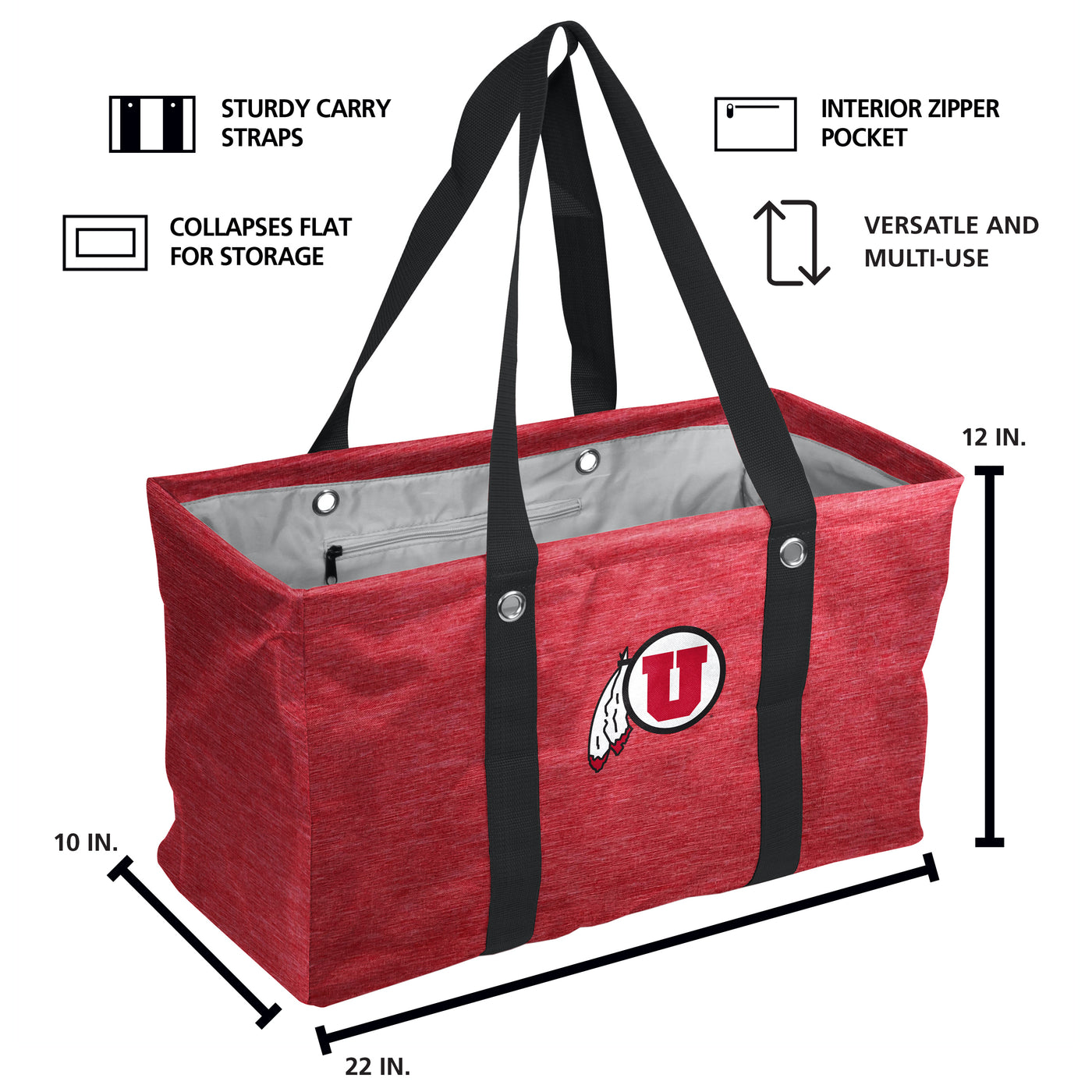 Utah Crosshatch Picnic Caddy - Logo Brands