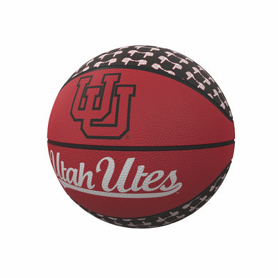 Utah Repeating Logo Mini-Size Rubber Basketball