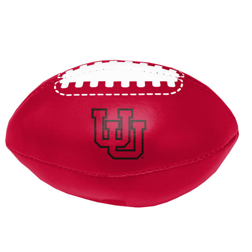 Utah Micro Plush Football recreation toy by Logo Brands, featuring soft plush material and team logo design.
