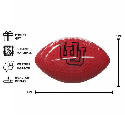 Utah Carbon Fiber Mini Glossy Football