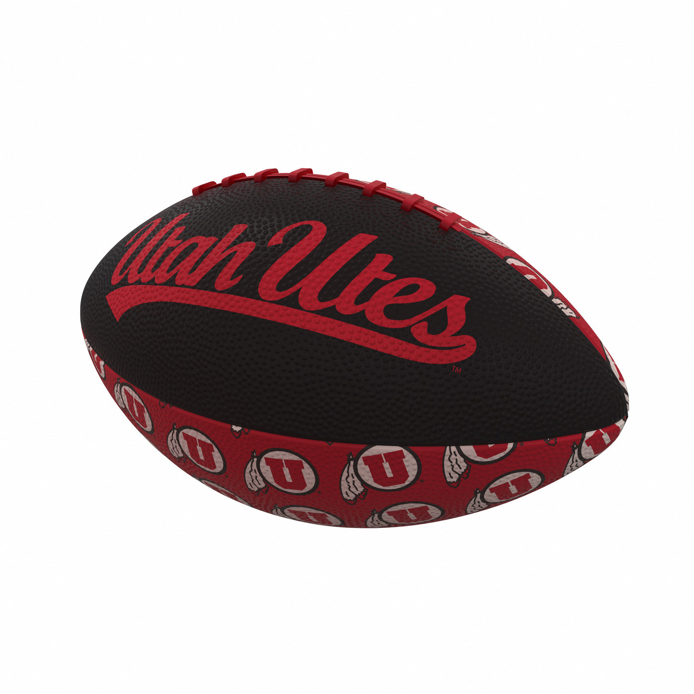 Utah Repeating Mini-Size Rubber Football