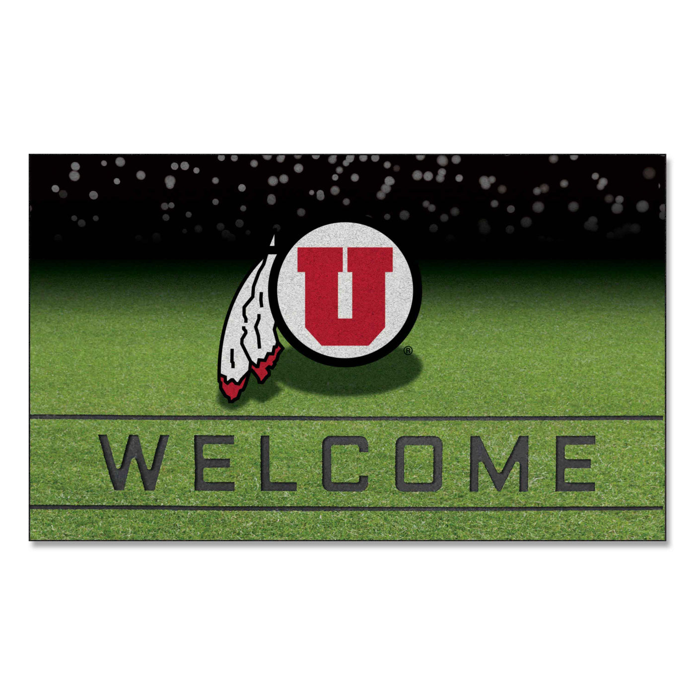 University of Utah Crumb Rubber Door Mat