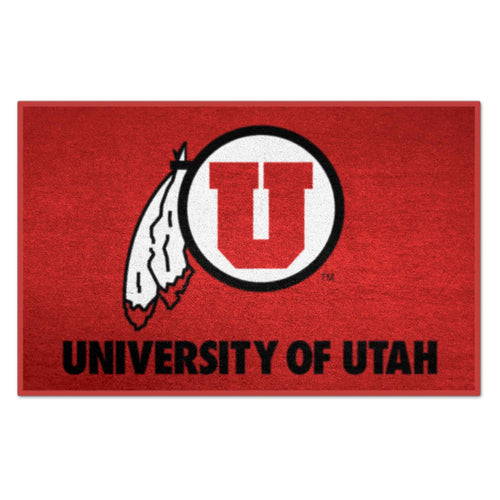 University of Utah Logo Brands starter mat with team logo and colors, ideal for sports and game day display.