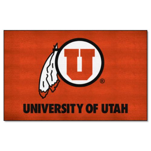 University of Utah Ulti-Mat by Logo Brands, a durable sports mat with university logo and vibrant Utah Utes colors.