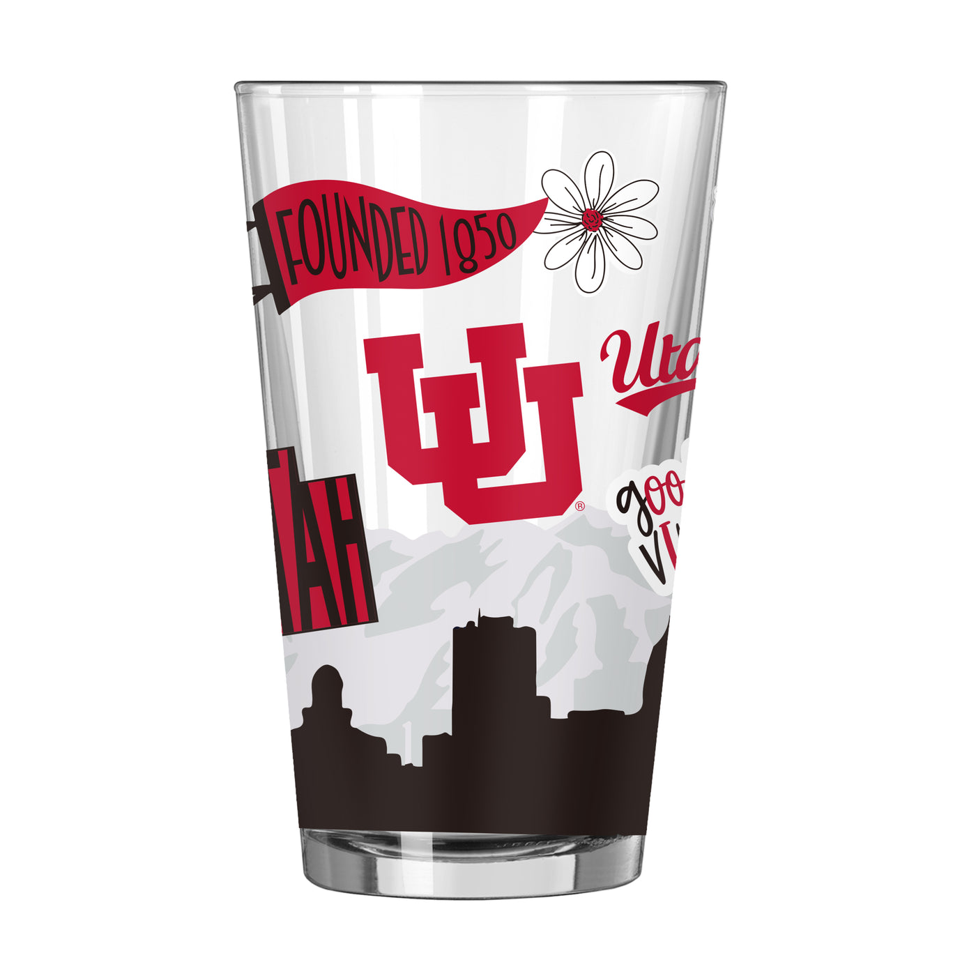 Utah 16oz Native Pint Glass