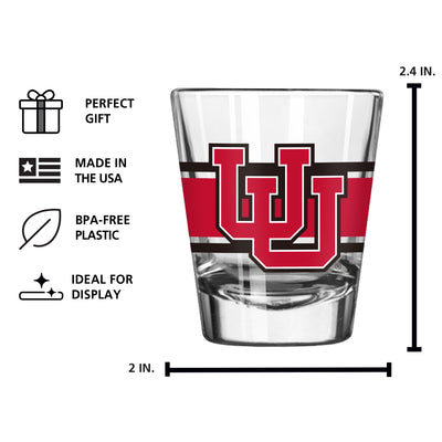Utah 2oz Stripe Shot Glass