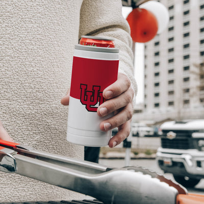 Utah 12oz Colorblock Slim Can Coolie