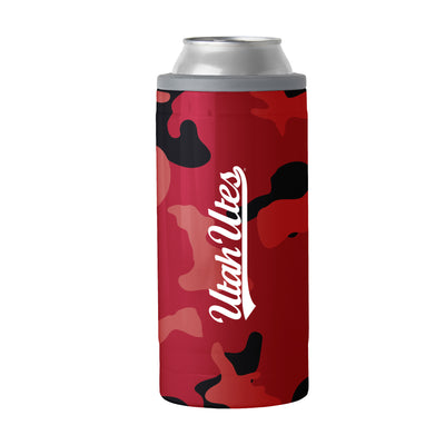 Utah Camo Swagger 12oz Slim Can Coolie