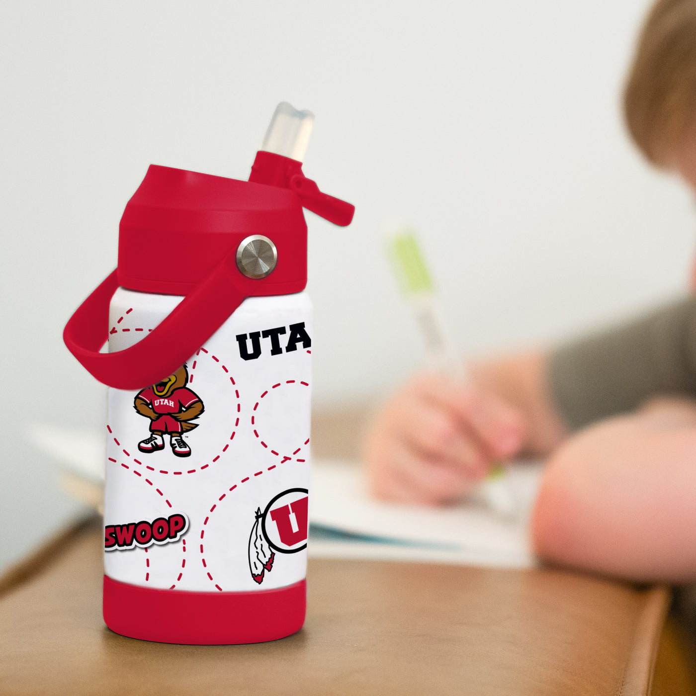 Utah 12oz Mascot SS Kids Bottle