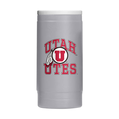 Utah 12oz Athletic Powder Coat Slim Can Coolie