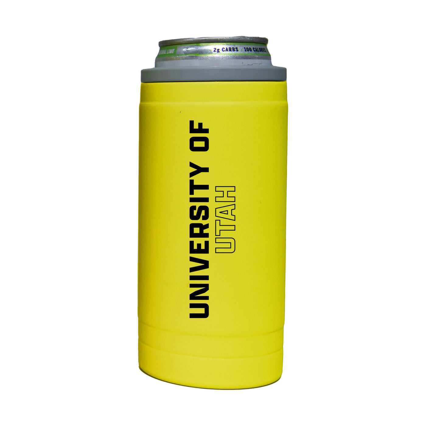 Utah 12oz Cru Stacked Soft Touch Slim Coolie
