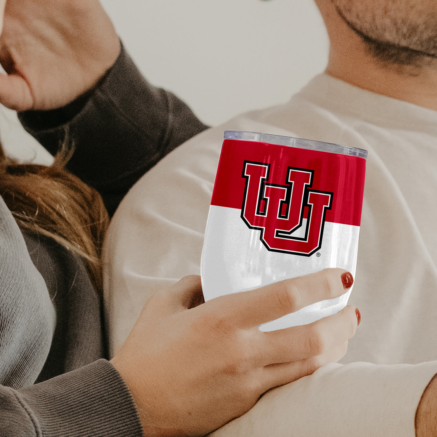 Utah 16oz Colorblock Stainless Curved Beverage