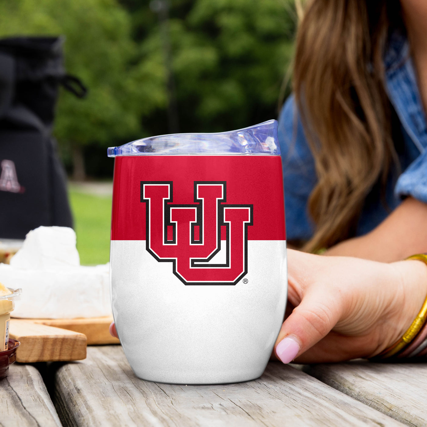 Utah 16oz Colorblock Stainless Curved Beverage