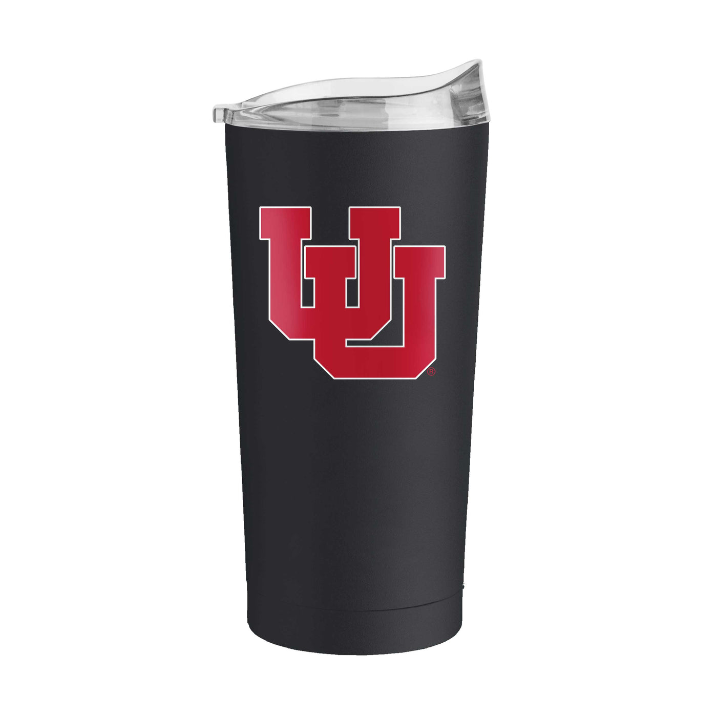 Utah UU Logo Black 20oz Flipside Powder Coat Tumbler