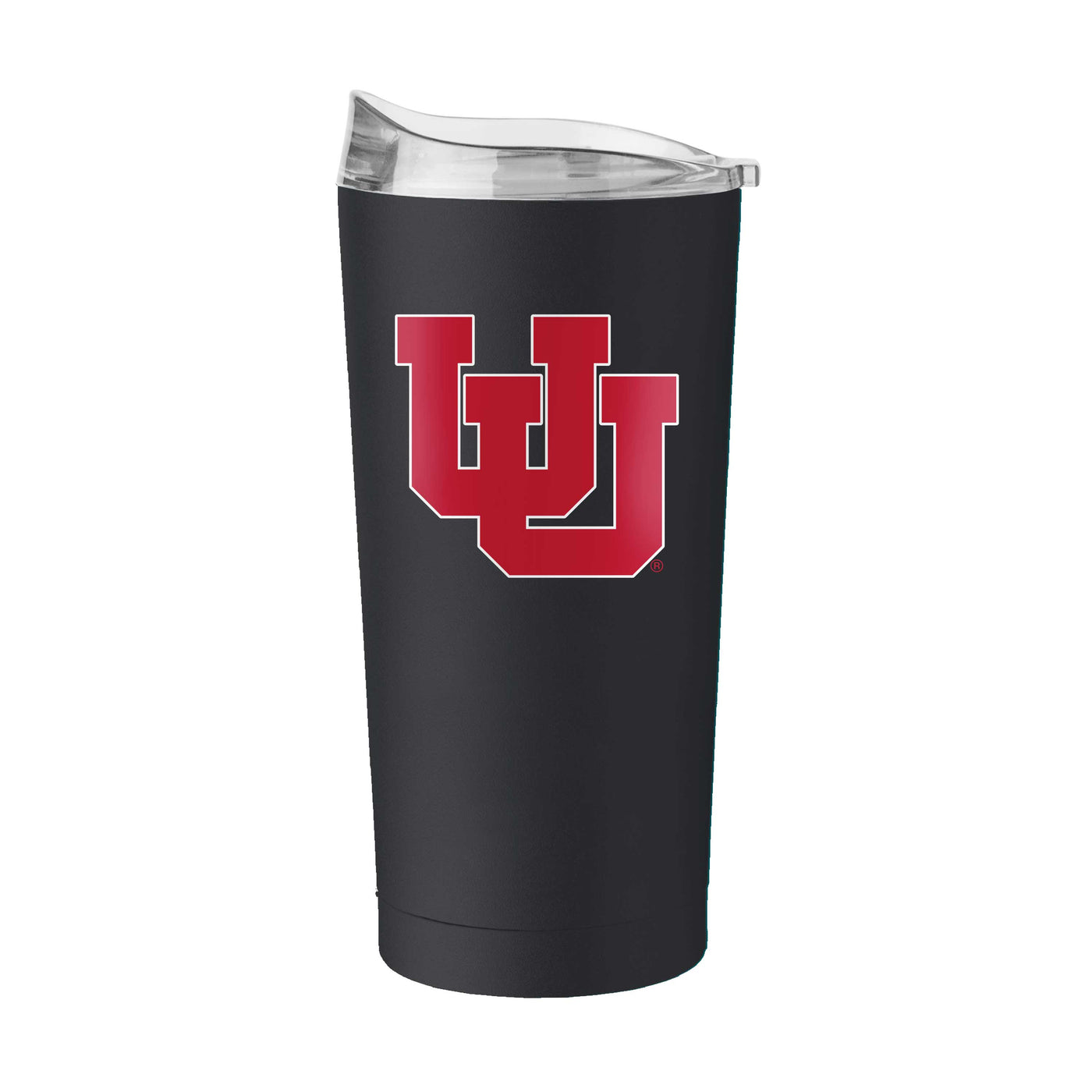 Utah UU Logo Black 20oz Flipside Powder Coat Tumbler - Logo Brands
