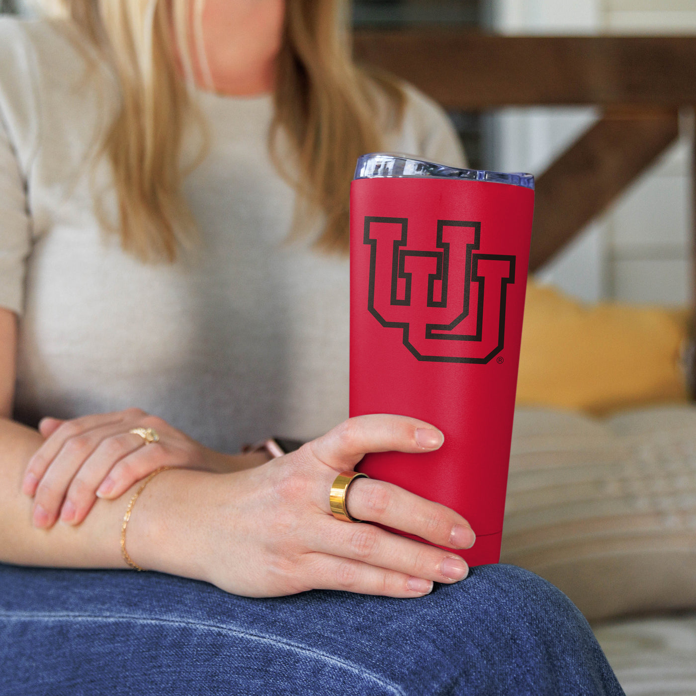 Utah 20oz Flipside Powder Coat Tumbler - Logo Brands