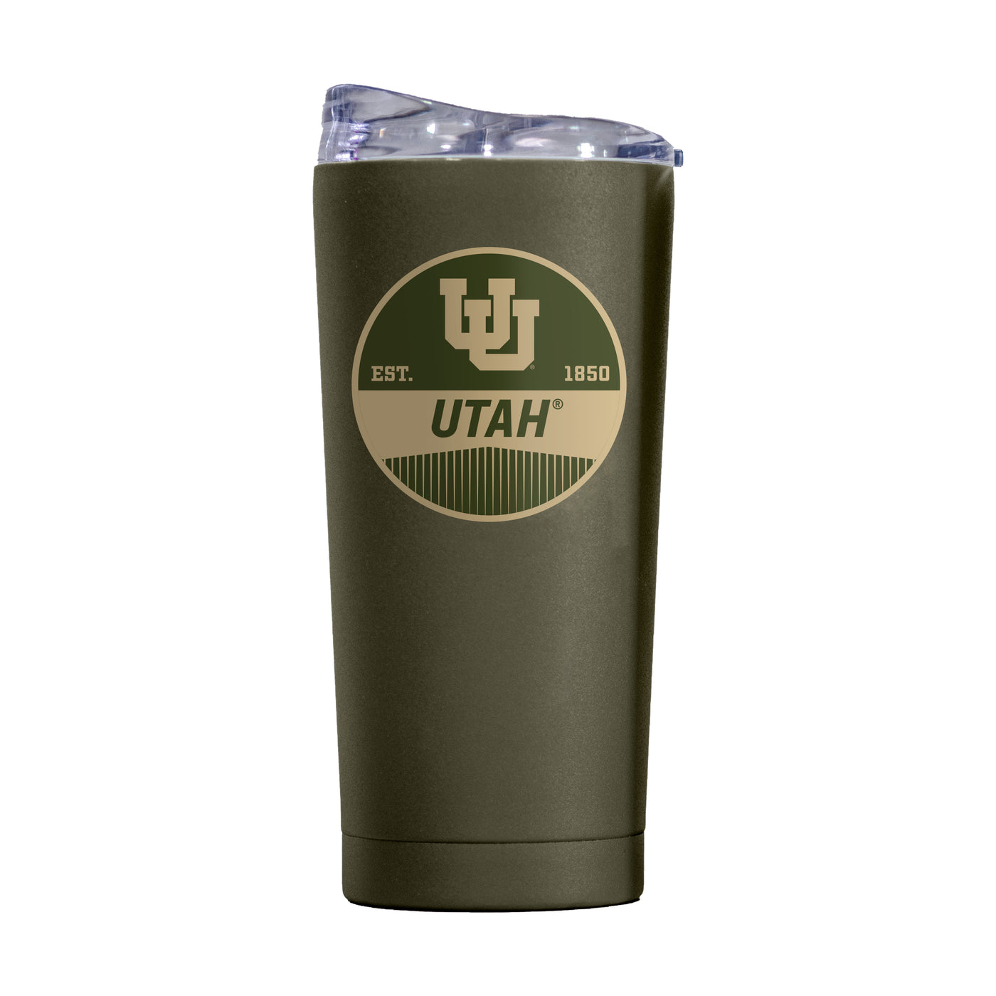 Utah 20oz Olive Badge Powder Coat Tumbler