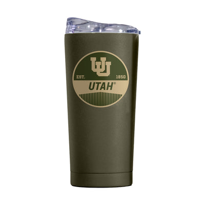 Utah 20oz Olive Badge Powder Coat Tumbler