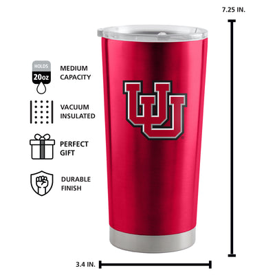 Utah 20oz Gameday Stainless Steel Tumbler - Logo Brands