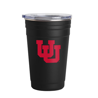 Utah Black 22oz Logo Stainless Cup