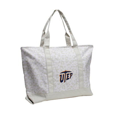 UTEP Leopard Pattern Tote - Logo Brands