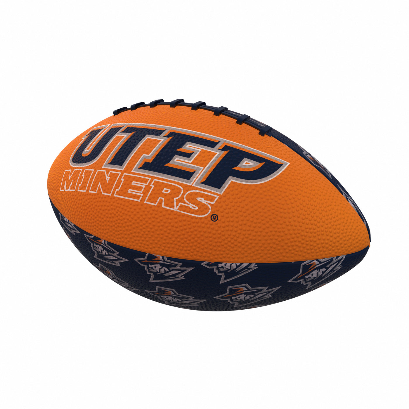 UTEP Repeating Mini-Size Rubber Football