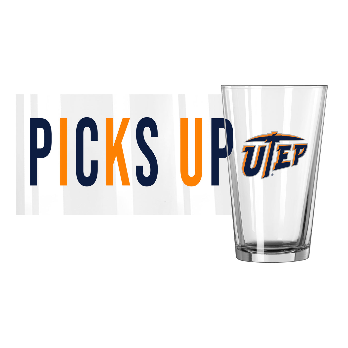 UTEP 16oz Overtime Pint Glass