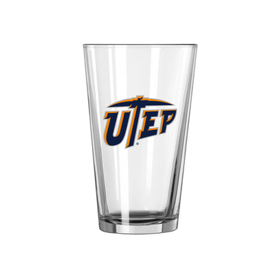 UTEP 16oz Logo Pint Glass - Logo Brands