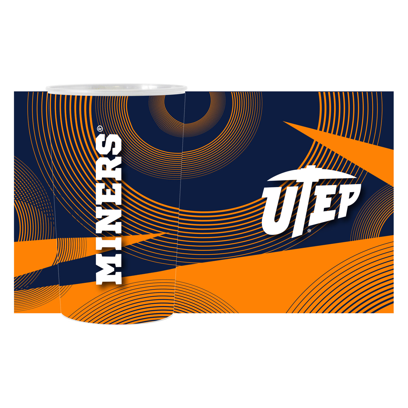 UTEP Geo Pattern 4-Pack Hardwall Cup