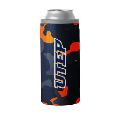 UTEP 12oz Camo Swagger Slim Can Coolie