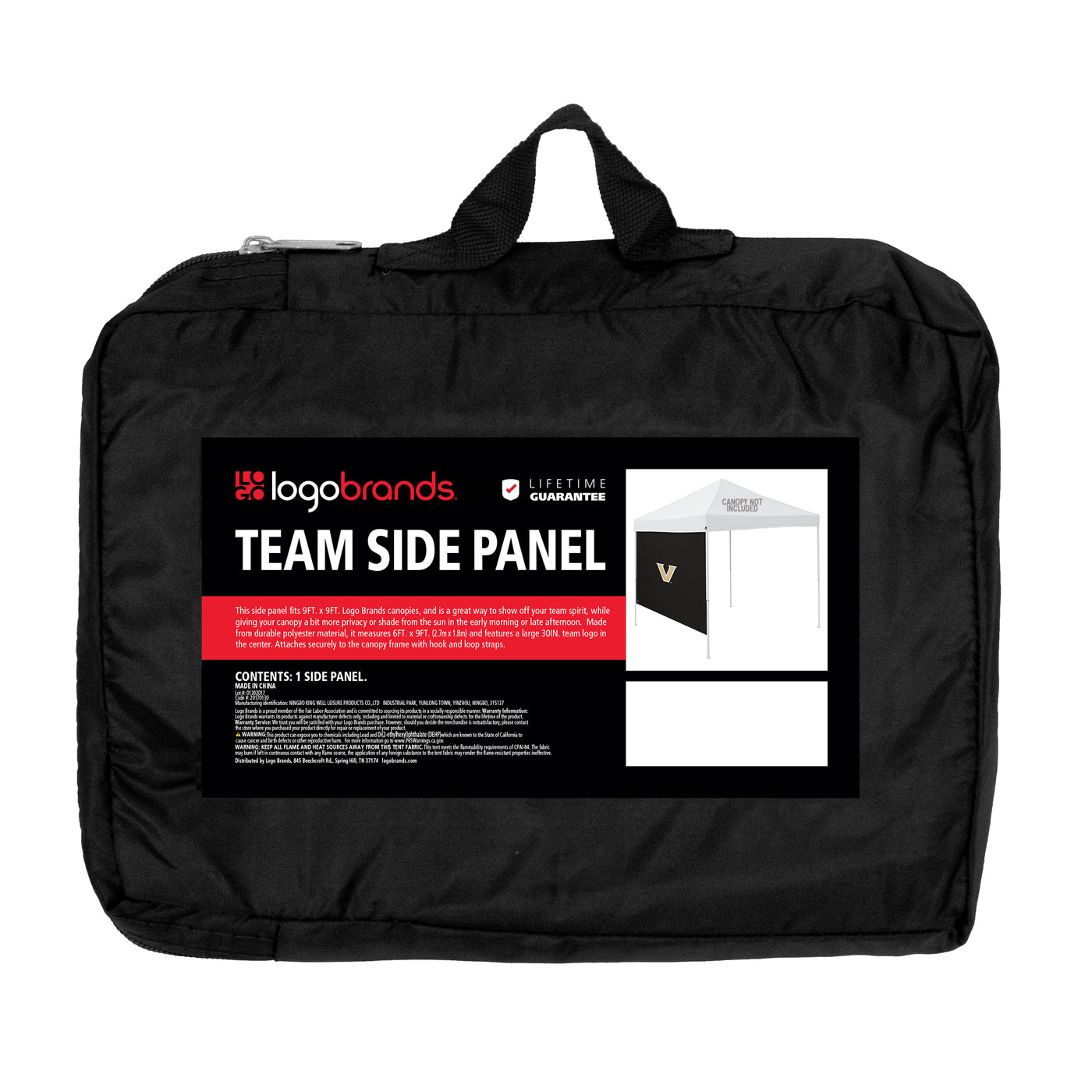 Vanderbilt 9 x 9 Side Panel - Logo Brands
