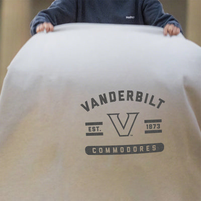 Vanderbilt Oatmeal Sweatshirt Blanket