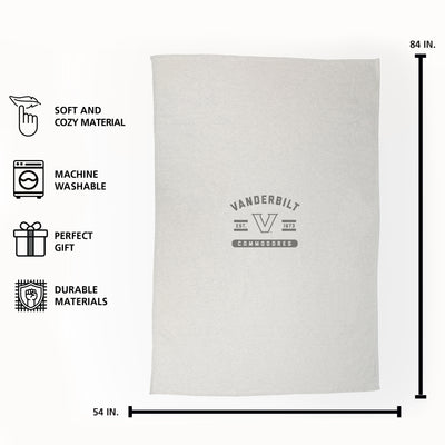 Vanderbilt Oatmeal Sweatshirt Blanket