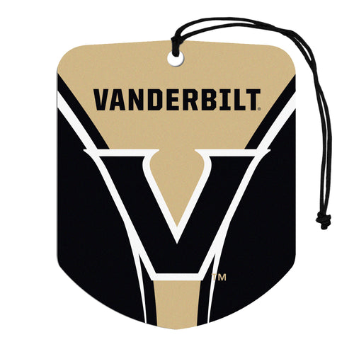 Vanderbilt Auto Air Freshener 2 Pack by Logo Brands, featuring sleek design and fresh scent for car interior.