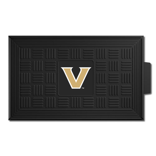 Vanderbilt University Medallion door mat with Vanderbilt logo and university emblem, made of durable material for entryway use.