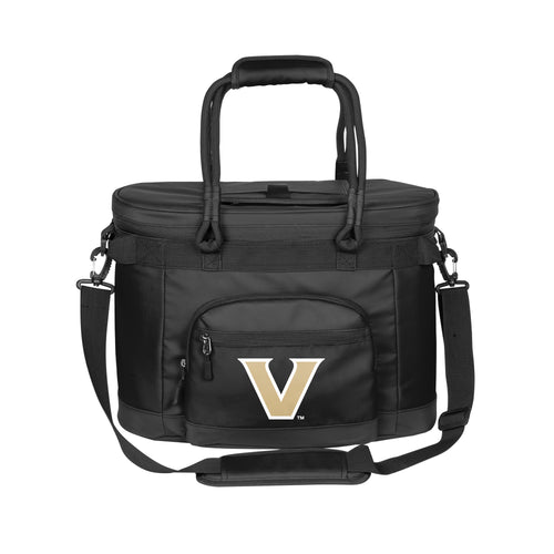 Vanderbilt 35 Can Flex Cooler by Logo Brands, portable soft cooler with adjustable strap and multiple compartments.