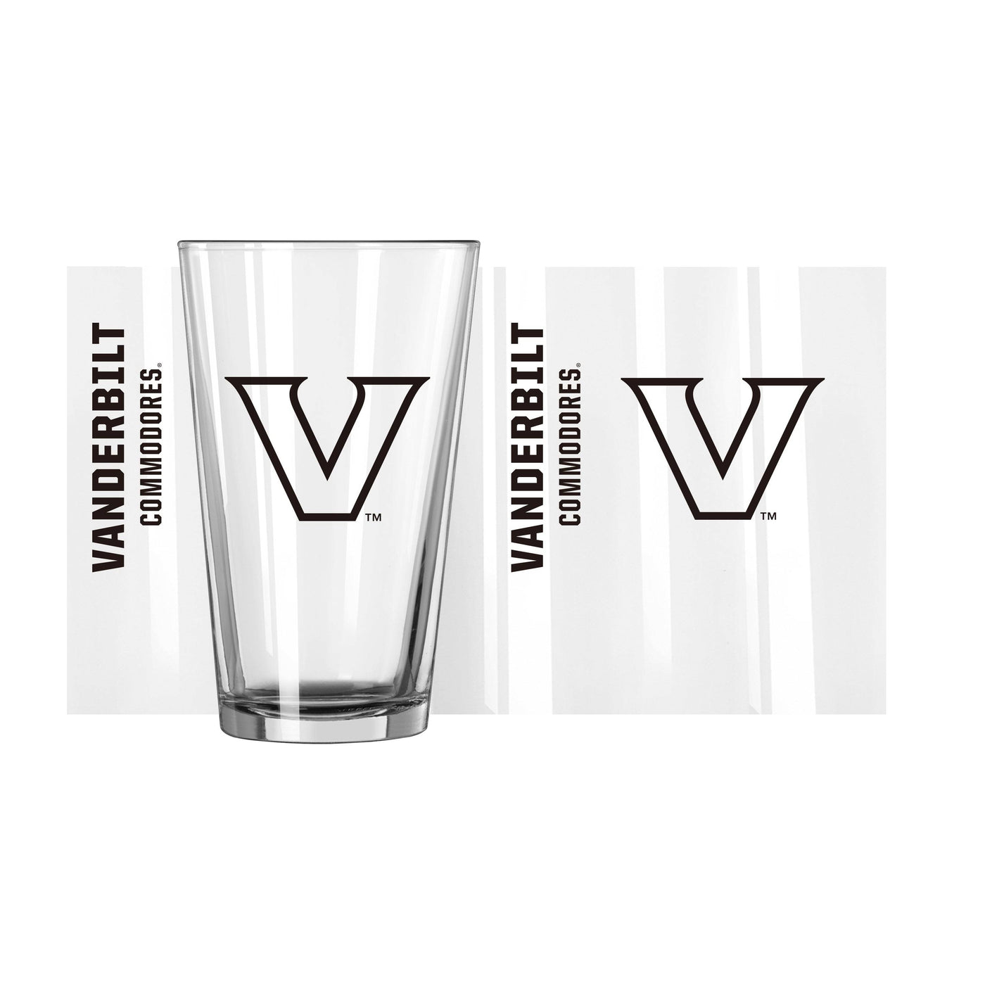 Vanderbilt 16oz Gameday Pint Glass - Logo Brands