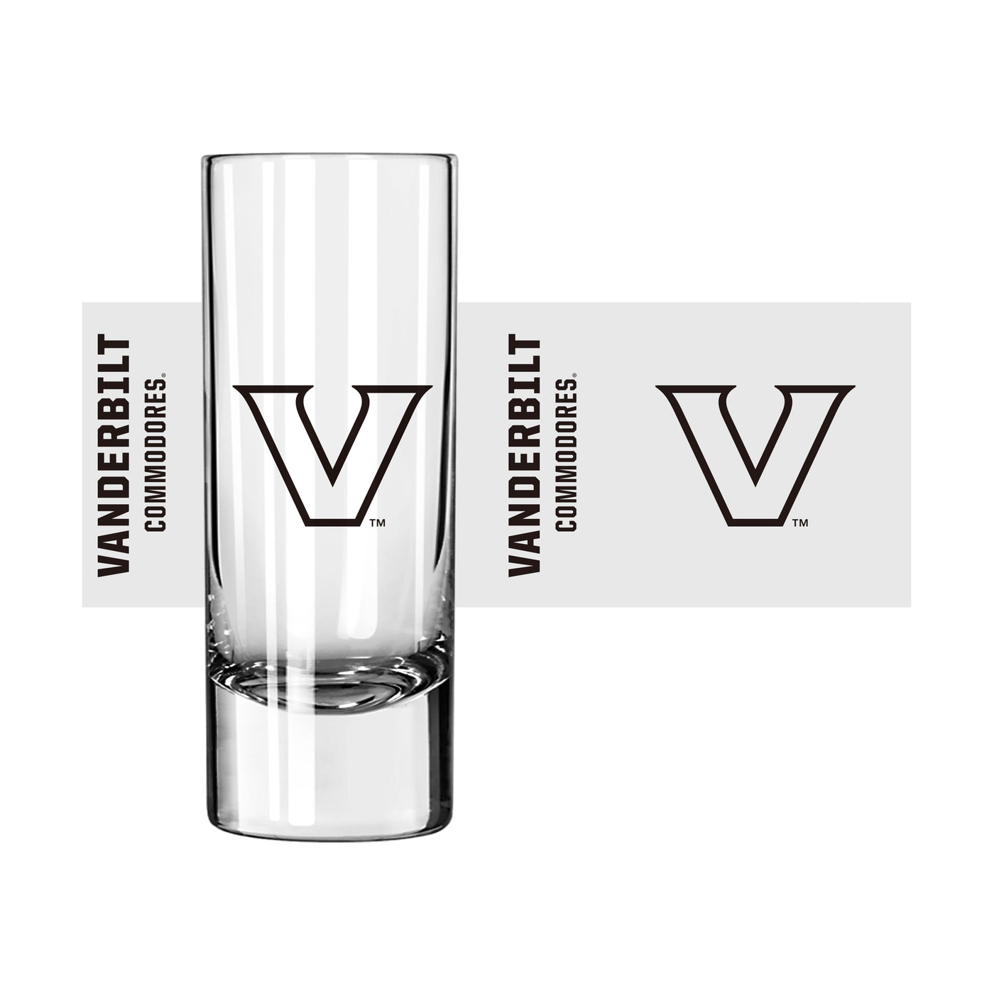 Vanderbilt 2.5oz Gameday Shooter Glass