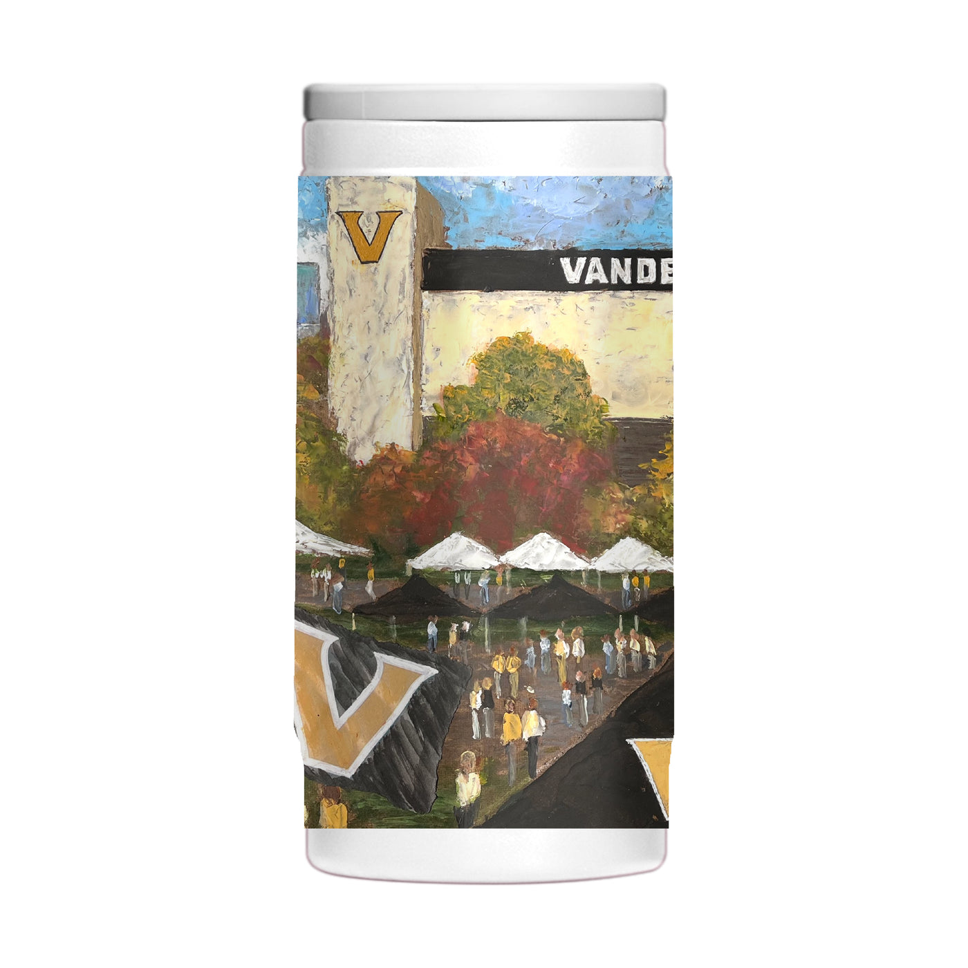 Vanderbilt 12oz Collector Powder Coat Slim Can Coolie