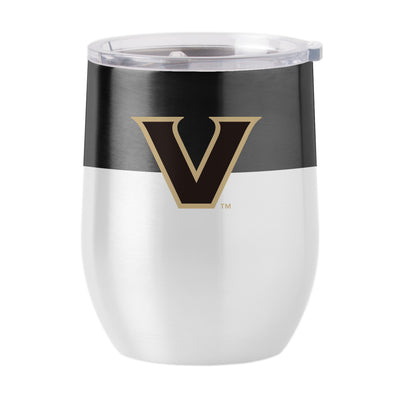 Vanderbilt 16oz Colorblock Stainless Curved Beverage - Logo Brands