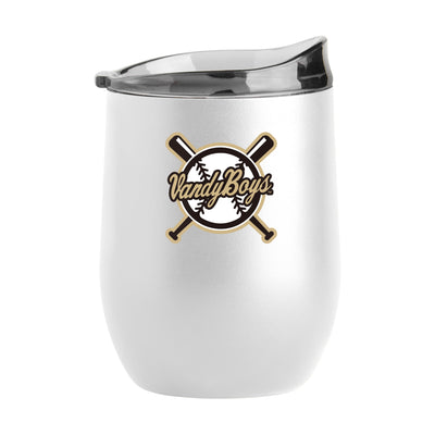 Vanderbilt 16oz VandyBoys White Powder Coat Curved Beverage