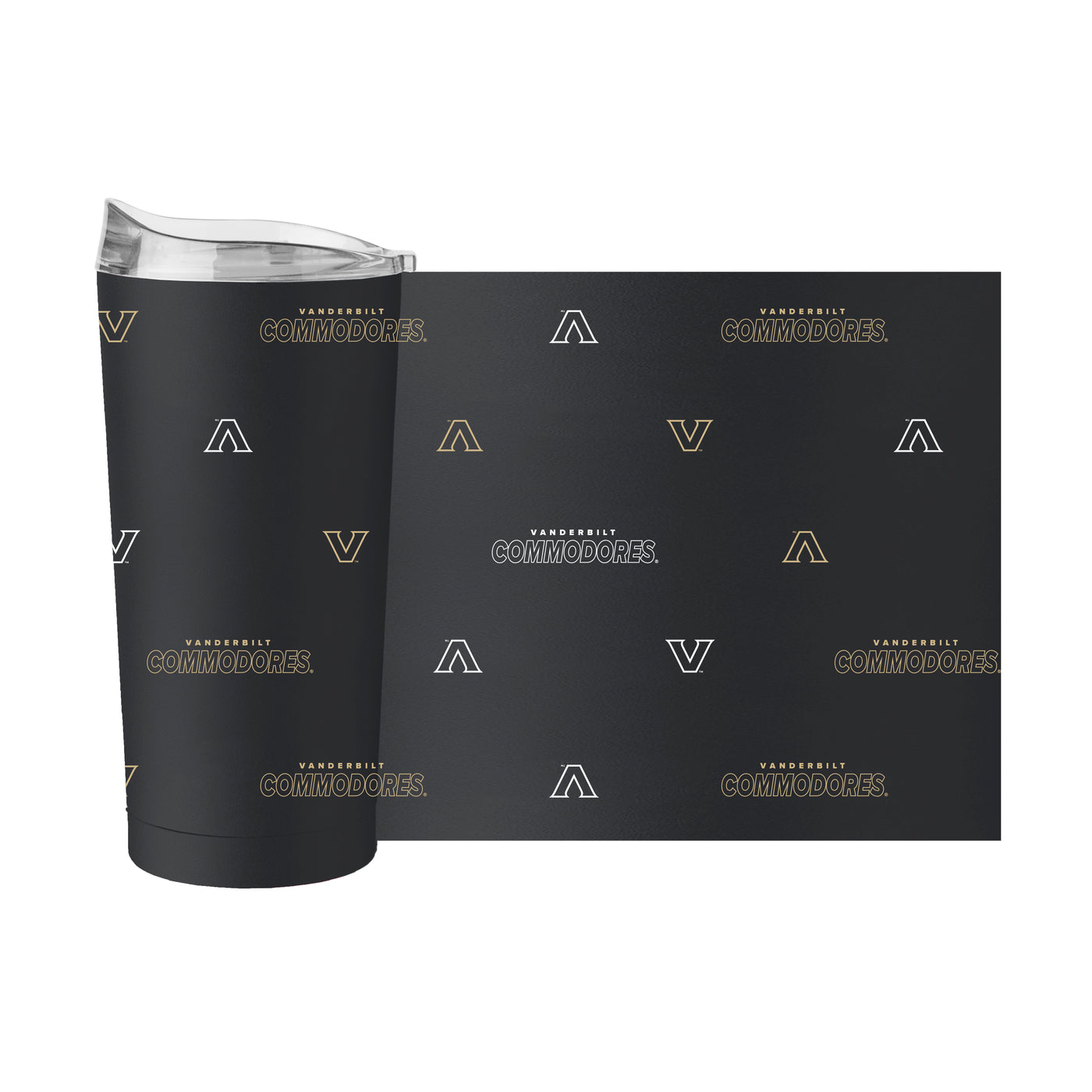 Vanderbilt 20oz Step And Repeat Powder Coat Tumbler