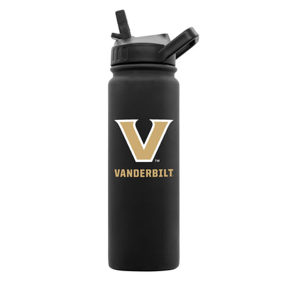 Vanderbilt 24oz Black Soft Touch Dbl Wall Btl - Logo Brands