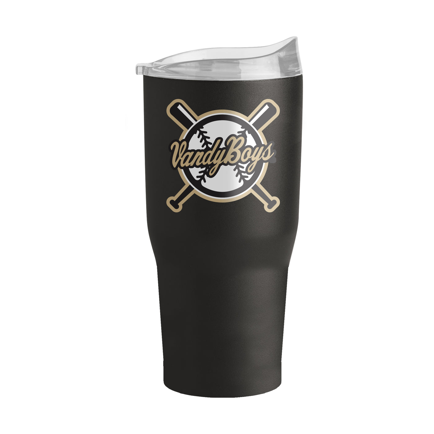 Vanderbilt 30oz VandyBoys Black Powder Coat Tumbler - Logo Brands