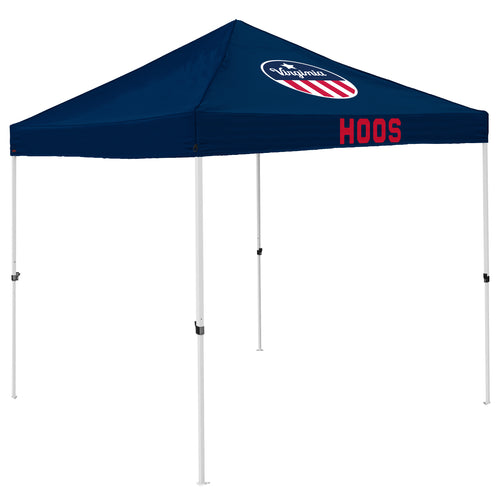 Virginia Red White & HOO economy canopy shelter by Logo Brands, featuring a durable red, white, and black weather-resistant canopy.