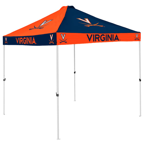 Virginia Checkerboard Canopy tailgate tent by Logo Brands, featuring a checkered pattern and sturdy frame for outdoor events.